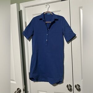 J McLaughlin Blue Shirt Dress XS